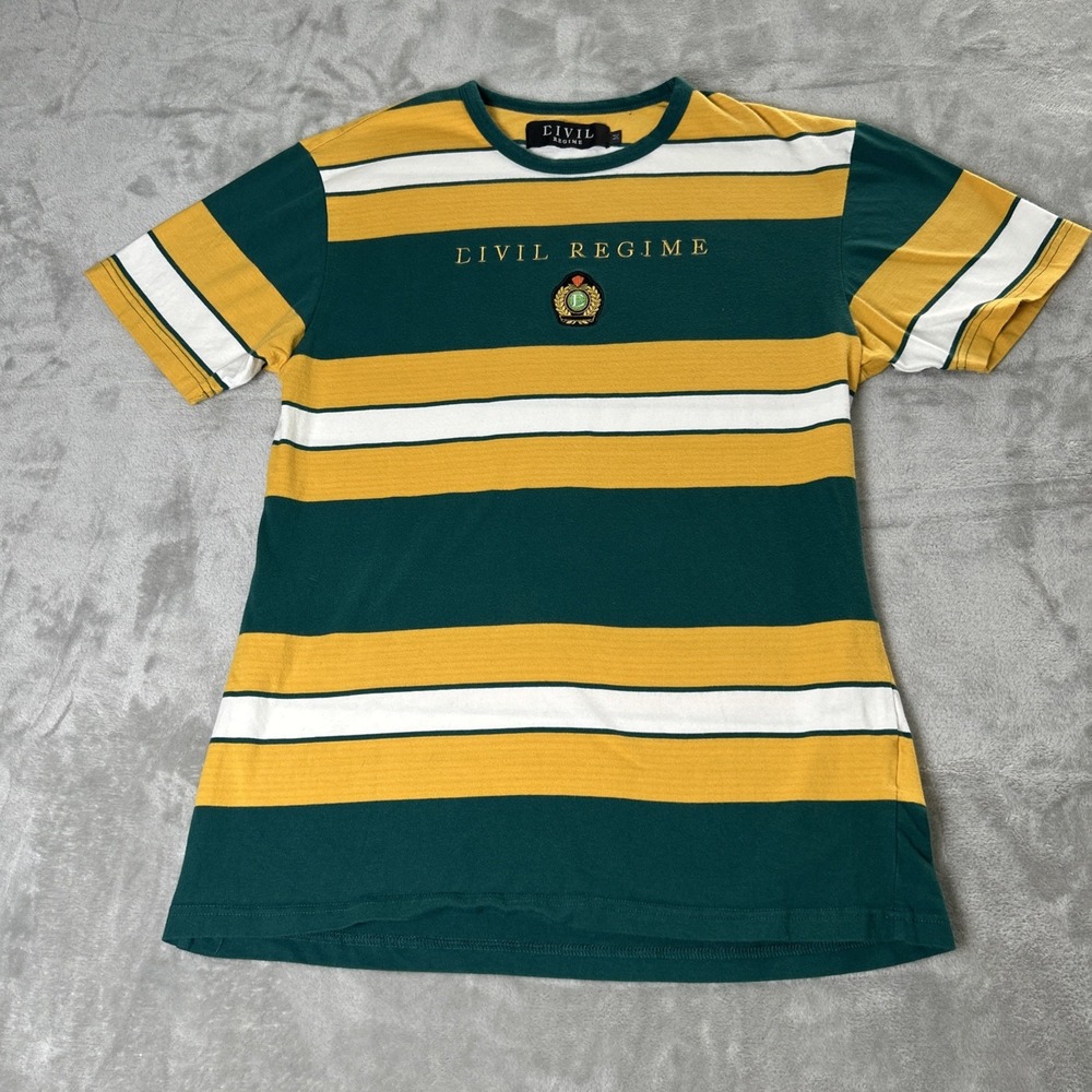 Civil Regime Shirt Mens Medium Stripes